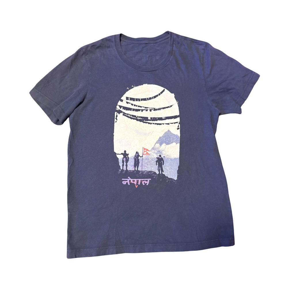 Bungie Destiny 2 Aid fNepal Charity Relief T-Shirt Navy‎ Blue Graphic Tee Size M